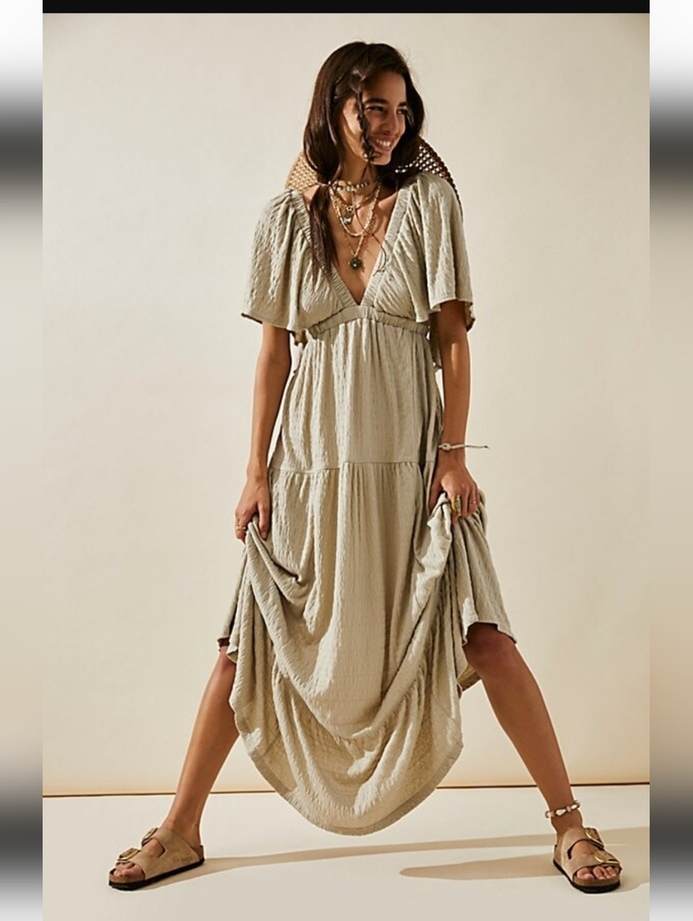 Free PeopleΒ La La Maxi Dress Sz Large